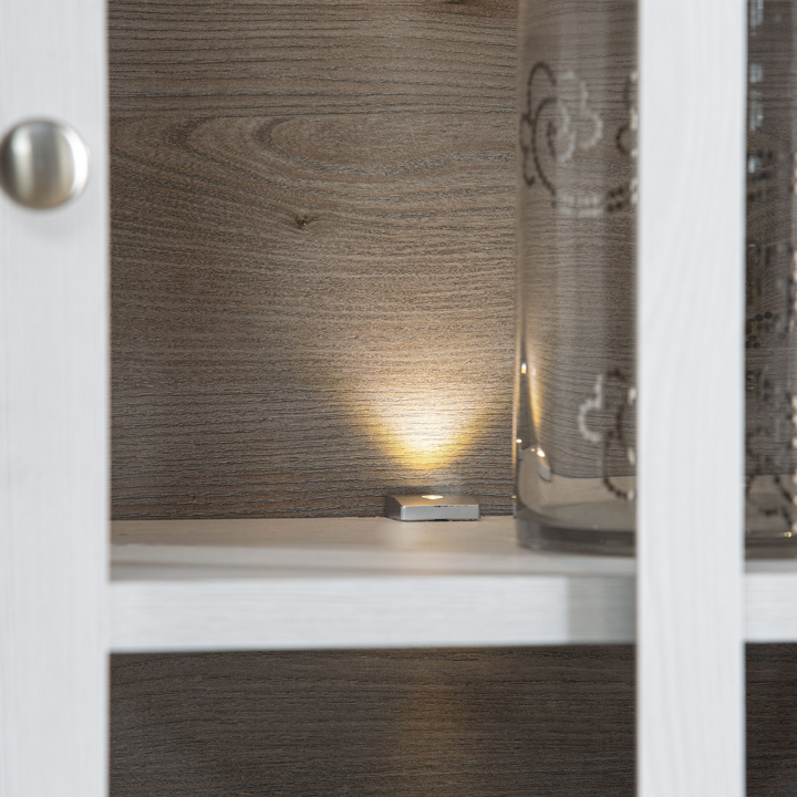 Darwen Display Cabinet in Snowy Oak/Oak Nelson | Dining Cabinet | Dining Cabinets