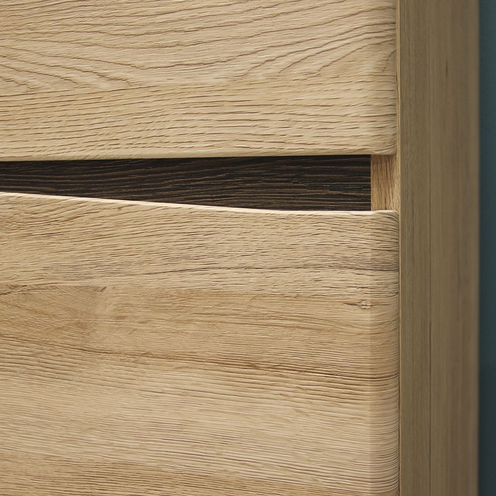 Hulme 2 Drawer Bedside Cabinet RH Drawer (wall fixing) in Oak | Bedside Cabinet | Bedside Cabinets | Bedroom Cabinet