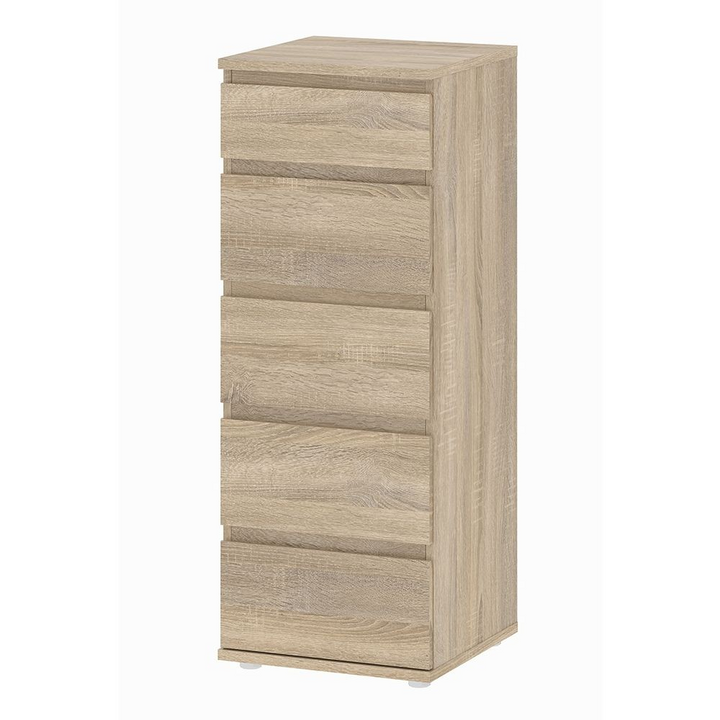 Bury Narrow Chest of 5 Drawers in Oak | Chest of Drawers | Drawers 