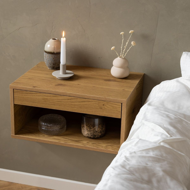 Blyth Square Bedside Table with 1 Drawer | Bedside Cabinet | Bedside Cabinets | Bedroom Cabinet