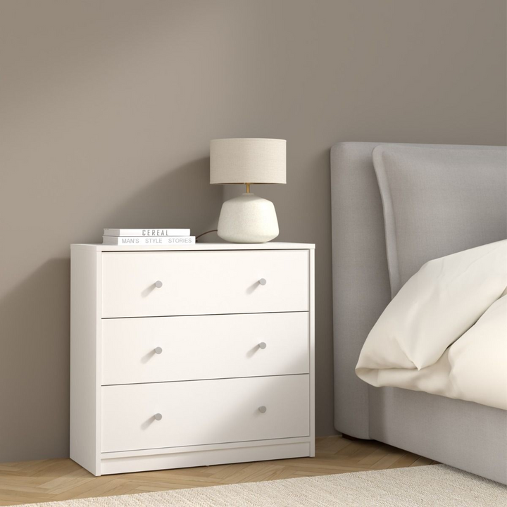 Shenley Chest of 3 Drawers in White | Chest of Drawers | Drawers 