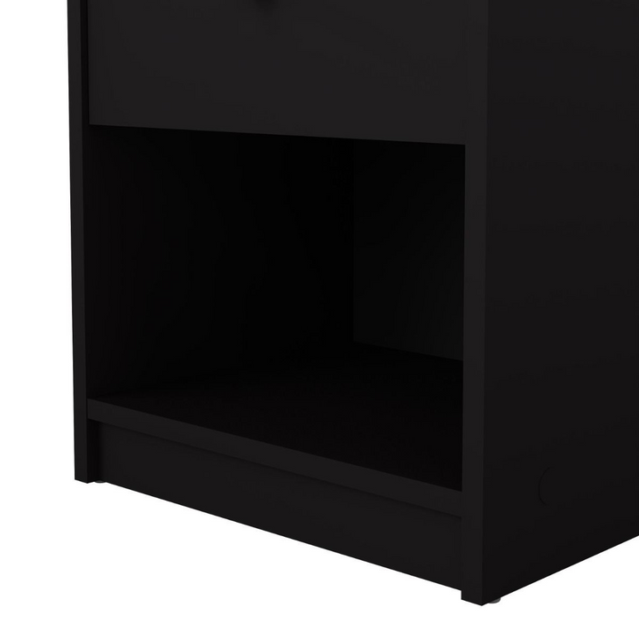 Shenley Bedside 1 Drawer in Black | Bedside Cabinet | Bedside Cabinets | Bedroom Cabinet