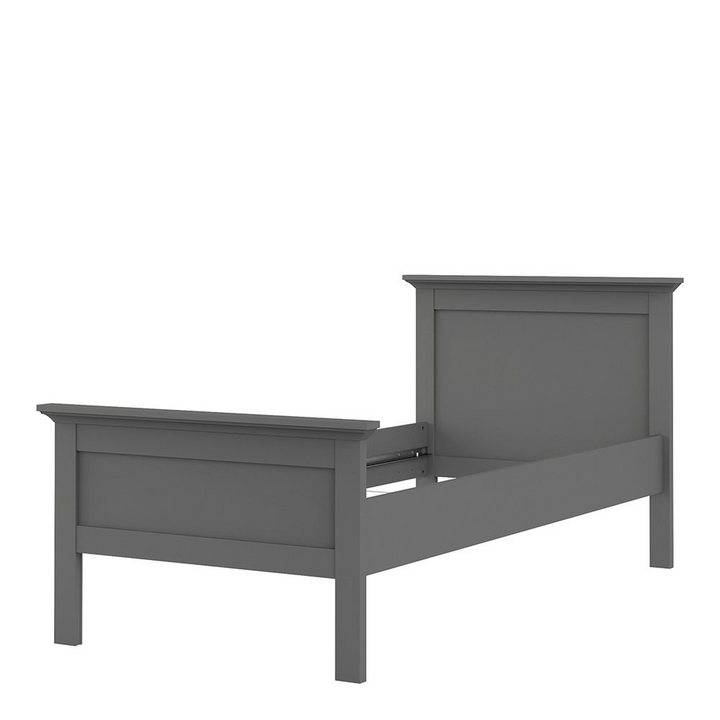 Solihull Single Bed (90 x 200) in Matt Grey | Beds | Single Bed