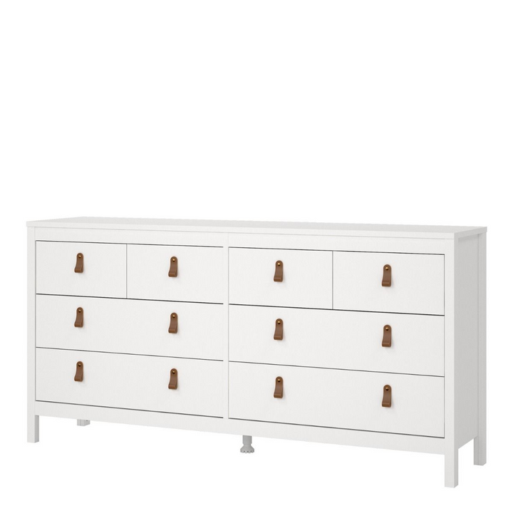 Droitwich Double Dresser 4+4 Drawers in White | Chest of Drawers | Drawers 