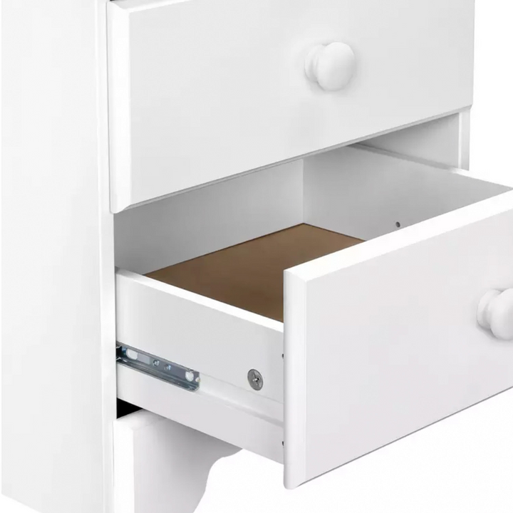 Bishop Bedside Table 3 Drawers in White | Bedside Cabinet | Bedside Cabinets | Bedroom Cabinet