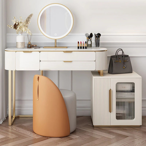 Nuneaton Dressing Table with Mirror, Cream | Dressing Table | Dressingtable 