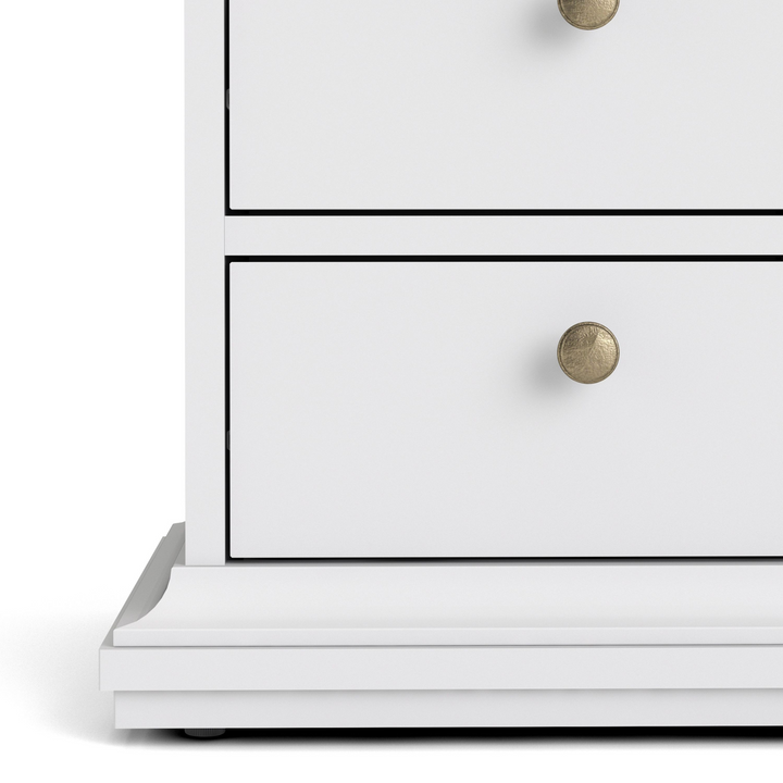 Solihull Bedside 2 Drawers in White and Oak | Bedside Cabinet | Bedside Cabinets | Bedroom Cabinet