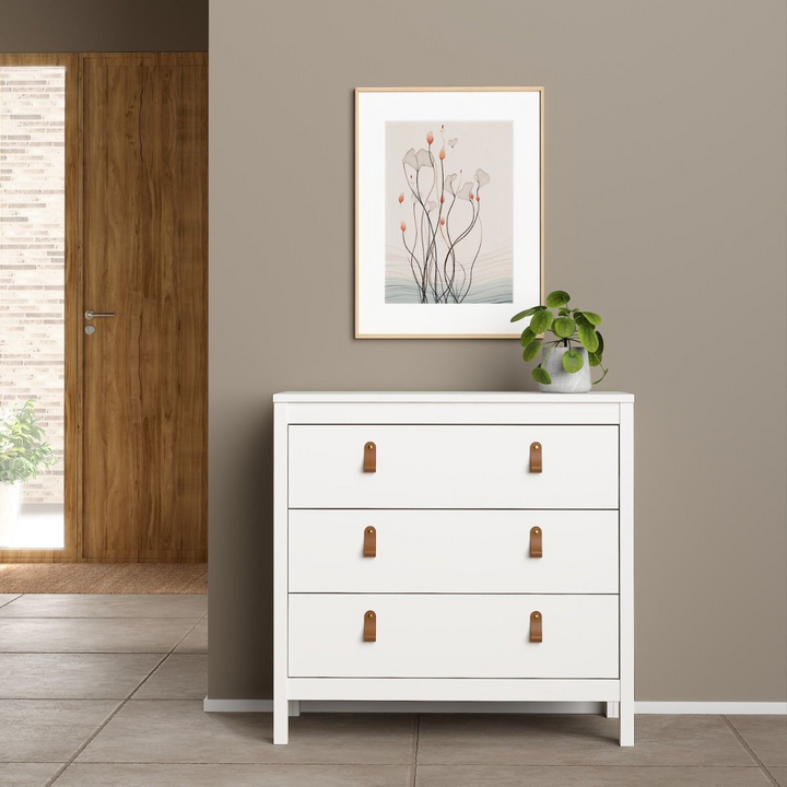 Droitwich Chest 3 Drawers in White | Chest of Drawers | Drawers 