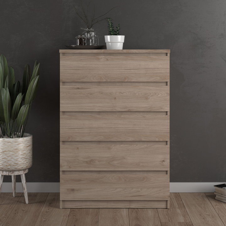 Brook Chest of 5 Drawers in Jackson Hickory Oak | Chest of Drawers | Drawers 