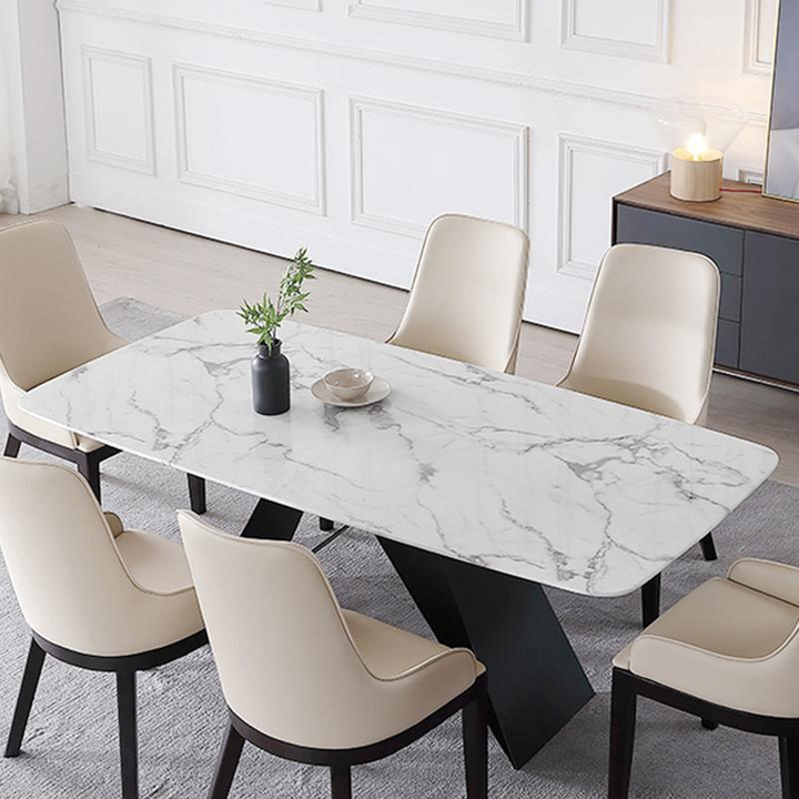 Acomb Dining Table, Marble | Dining Table | Marble Dining Table