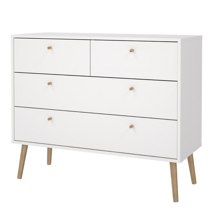 Darlaston Chest 2 + 2 Drawers White | Chest of Drawers | Drawers 