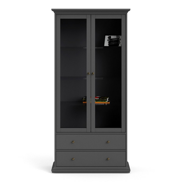 Solihull China cabinet in Matt Grey | Dining Cabinet | Dining Cabinets