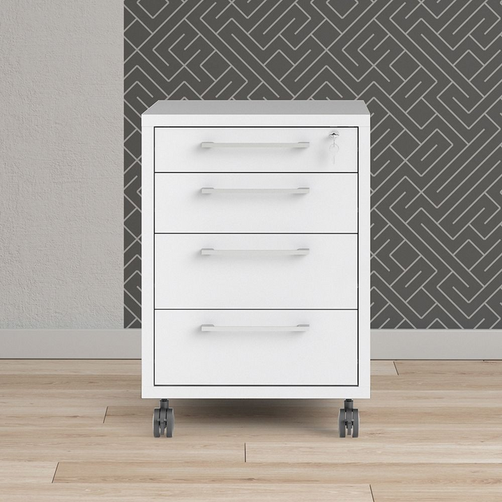 Beeston Mobile Cabinet in White | Living Room Cabinets | Living Room Cabinet