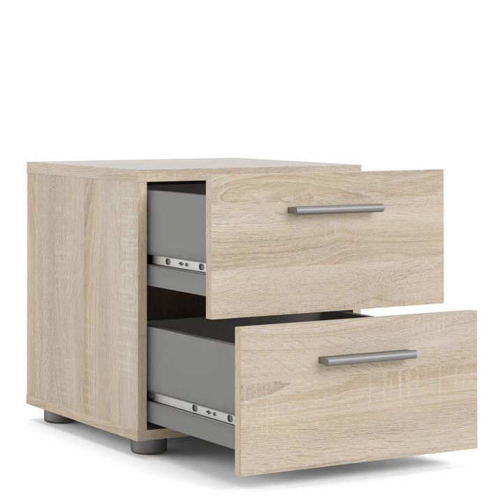 Ende Bedside 2 Drawers in Oak | Bedside Cabinet | Bedside Cabinets | Bedroom Cabinet