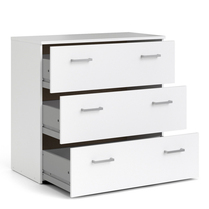 Longton Chest of 3 Drawers in White | Chest of Drawers | Drawers 