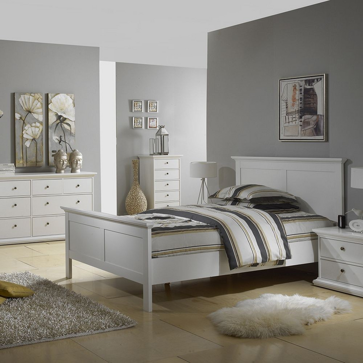 Solihull Double Bed (140 x 200) in White | Beds | Double Bed