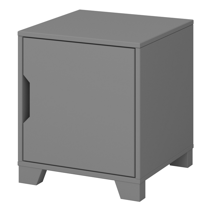 Auckland Bedside Table 1 Door in Folkestone Grey | Bedside Cabinet | Bedside Cabinets | Bedroom Cabinet