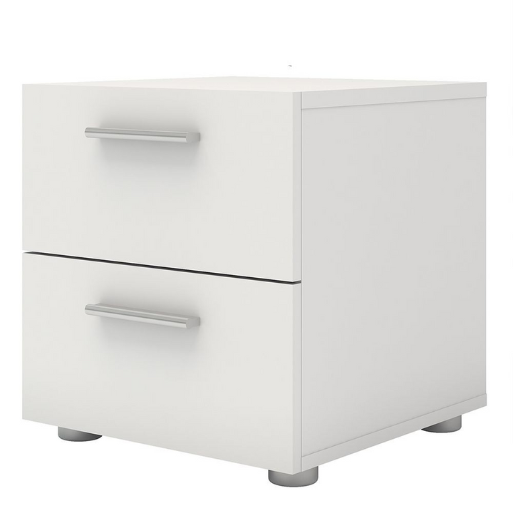 Ende Bedside 2 Drawers in White | Bedside Cabinet | Bedside Cabinets | Bedroom Cabinet