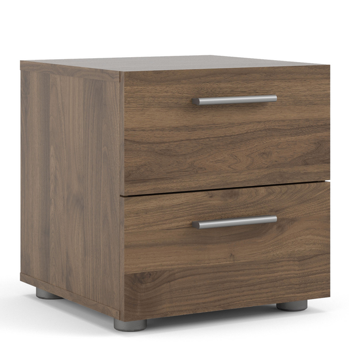 Ende Bedside 2 Drawers in Walnut | Bedside Cabinet | Bedside Cabinets | Bedroom Cabinet