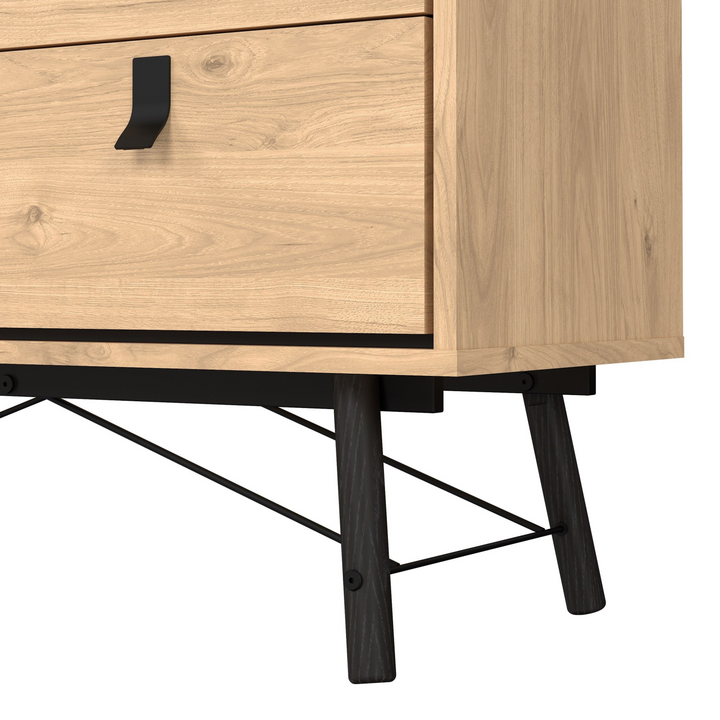 Moubray Small Double Chest of Drawers 6 Drawers in Jackson Hickory Oak | Chest of Drawers | Drawers 