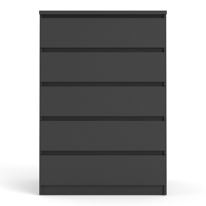 Brook Chest of 5 Drawers in Black Matt | Chest of Drawers | Drawers 