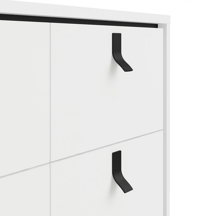 Moubray Double Chest of Drawers 6 Drawers in Matt White | Chest of Drawers | Drawers 