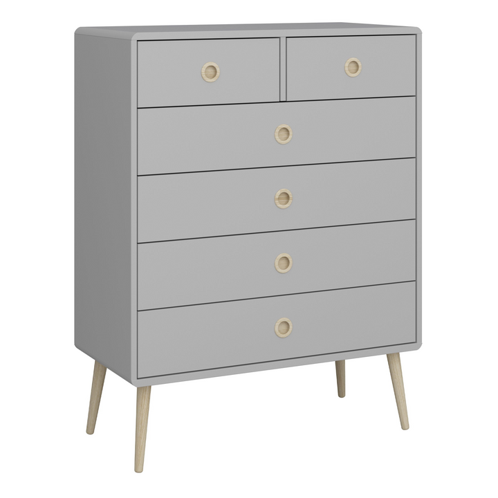 Hanwell 2+4 Chest of Drawers in Grey | Chest of Drawers | Drawers 