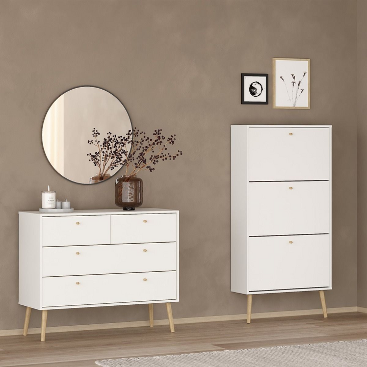 Darlaston Chest 2 + 2 Drawers White | Chest of Drawers | Drawers 