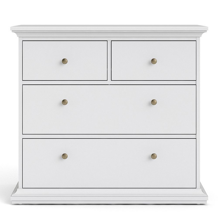 Solihull Chest of 4 Drawers in White | Chest of Drawers | Drawers 