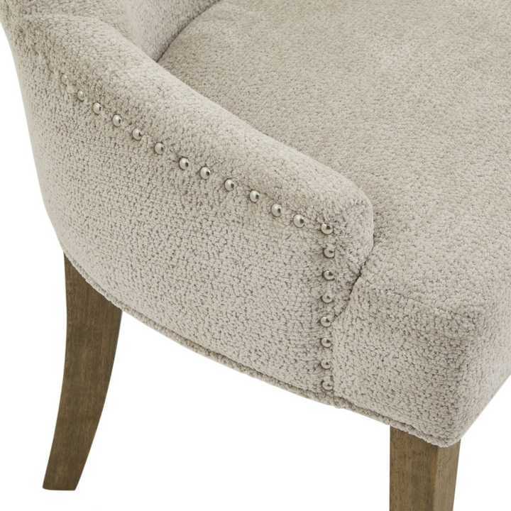 Longton Taupe Dining Chair | Dining Chair | Fabric Dining Chair | Wooden Dining Chair