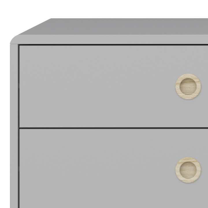 Hanwell 4+4 Wide Chest in Grey | Chest of Drawers | Drawers 