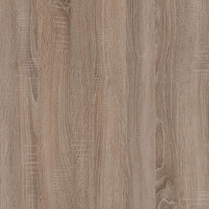 Cheadle Living Tall Glazed Narrow Display Unit (LHD) in White with a Truffle Oak Trim | Dining Cabinet | Dining Cabinets