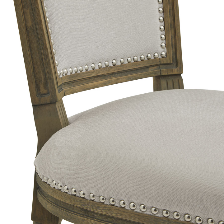 Kendal Grey Dining Chair | Dining Chair | Fabric Dining Chair | Wooden Dining Chair