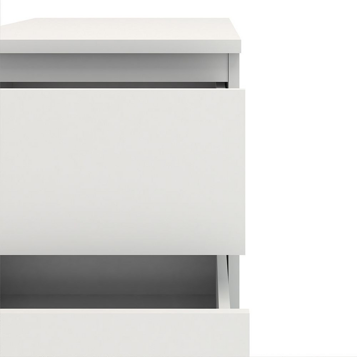 Bury Bedside 2 Drawer in White | Bedside Cabinet | Bedside Cabinets | Bedroom Cabinet