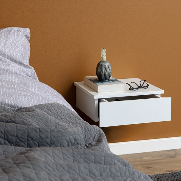 Airdrie Square Bedside Table with 1 Drawer | Bedside Cabinet | Bedside Cabinets | Bedroom Cabinet