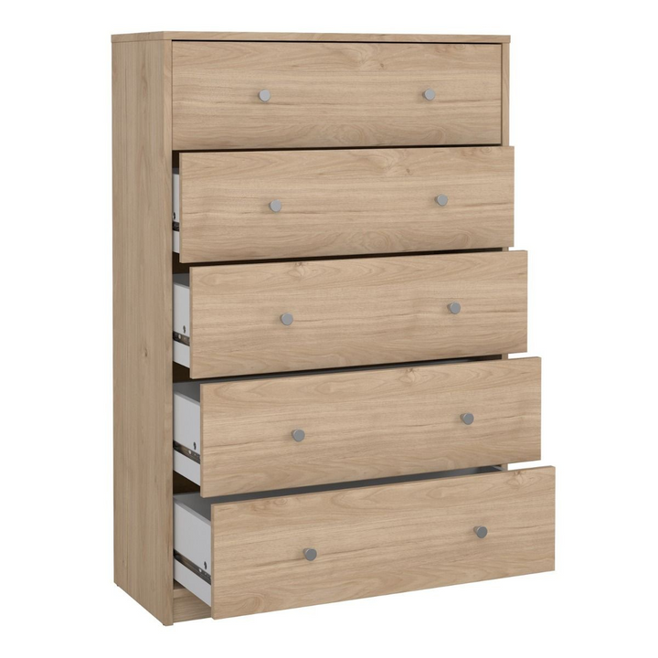 Shenley Chest of 5 Drawers in Jackson Hickory Oak | Chest of Drawers | Drawers 