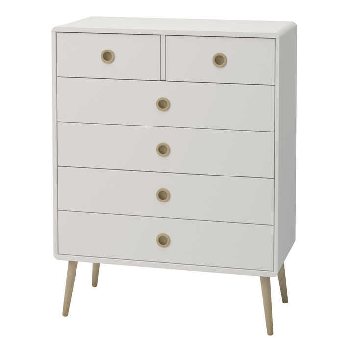 Hanwell 2+4 Chest in Off White | Chest of Drawers | Drawers 