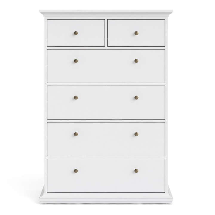 Solihull Chest of 6 Drawers in White | Chest of Drawers | Drawers 