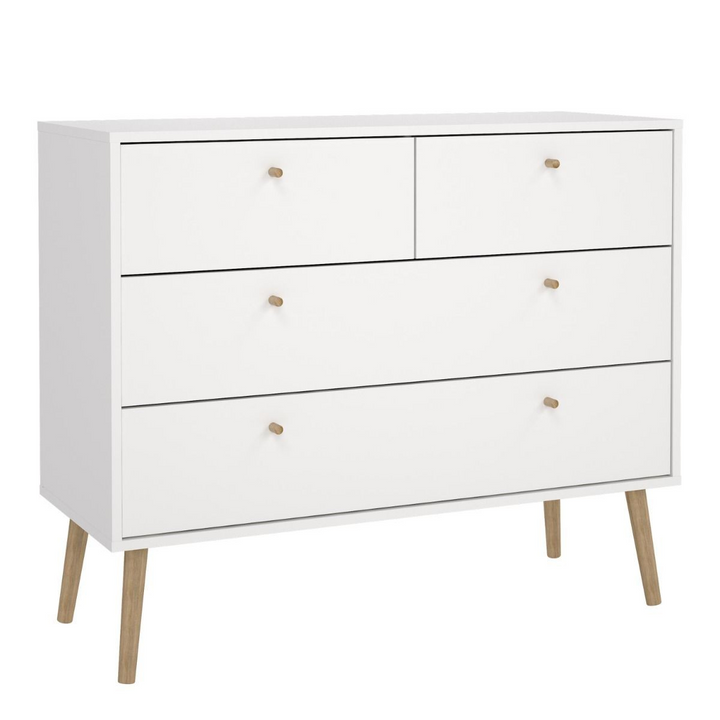 Darlaston Chest 2 + 2 Drawers White | Chest of Drawers | Drawers 