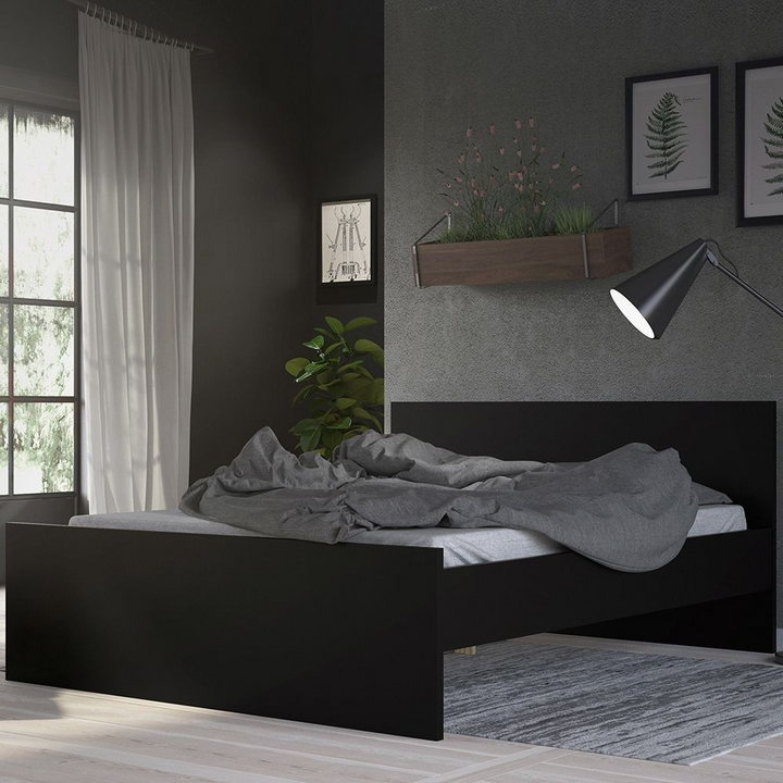 Brixton Double Bed 4ft6 (140 x 190) in Black Matt | Beds | Double Bed