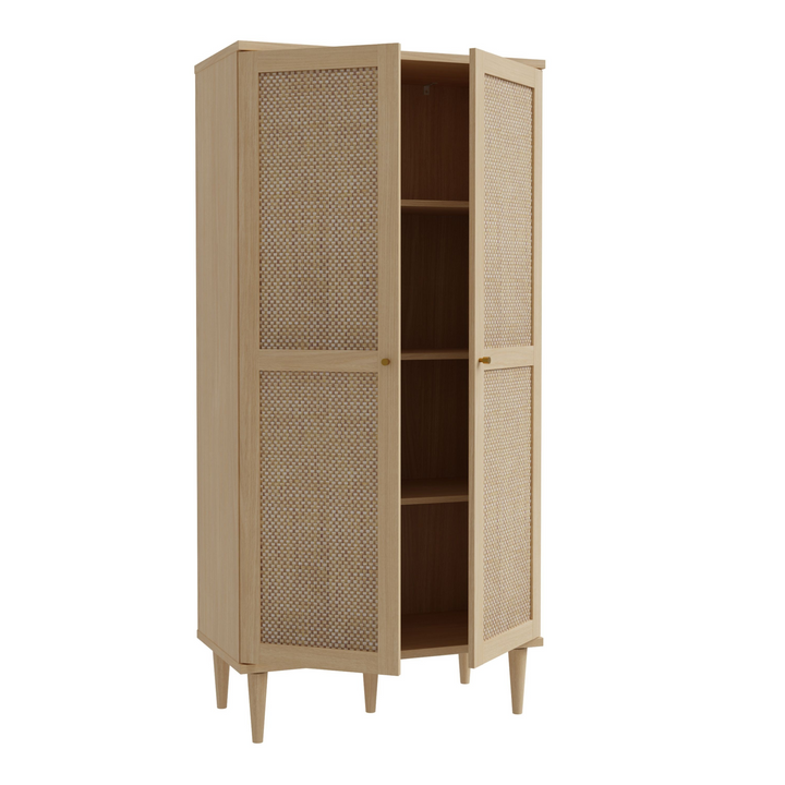 Deal2 Door Display Cabinet in Rattan | Dining Cabinet | Dining Cabinets