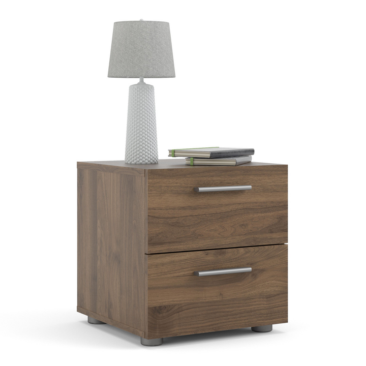 Ende Bedside 2 Drawers in Walnut | Bedside Cabinet | Bedside Cabinets | Bedroom Cabinet