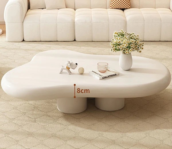 Ealing Quintus Coffee Table, Cream | Coffee Table | Tea Table 