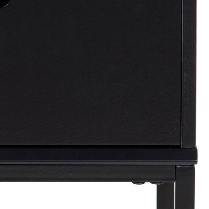 Basildon 1 Drawer Bedside Table in Black | Bedside Cabinet | Bedside Cabinets | Bedroom Cabinet