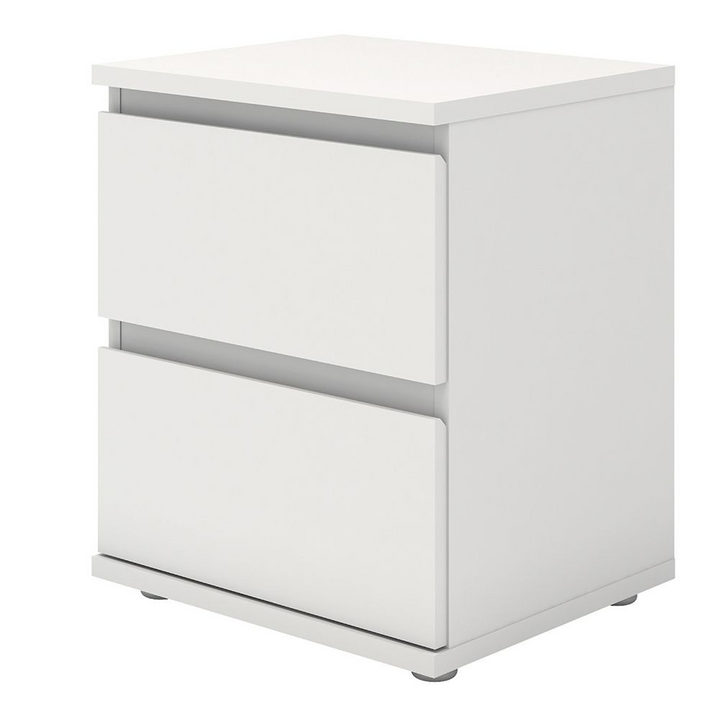 Bury Bedside 2 Drawer in White | Bedside Cabinet | Bedside Cabinets | Bedroom Cabinet