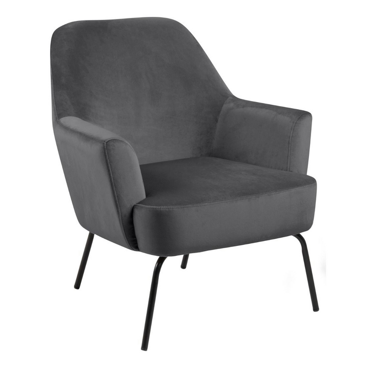 Llanelli Lounge Chair in Dark Grey | Lounge Chair | Lounge Chairs