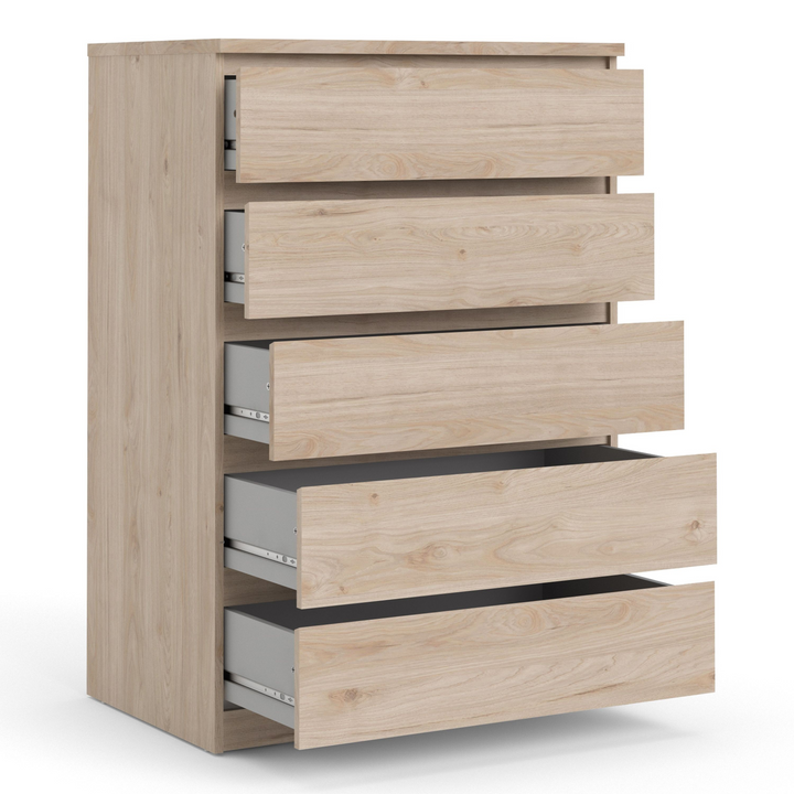 Brook Chest of 5 Drawers in Jackson Hickory Oak | Chest of Drawers | Drawers 