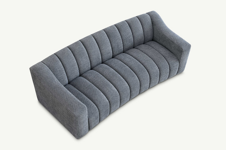 Aluxo Astoria 3 Seater Sofa in Iron Boucle Fabric| Three Seater Sofa | 3 Seater Sofa | Sofas