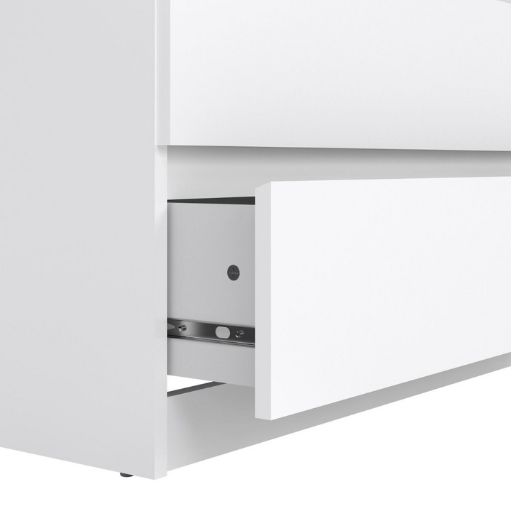 Brook Chest of 5 Drawers in White High Gloss | Chest of Drawers | Drawers 