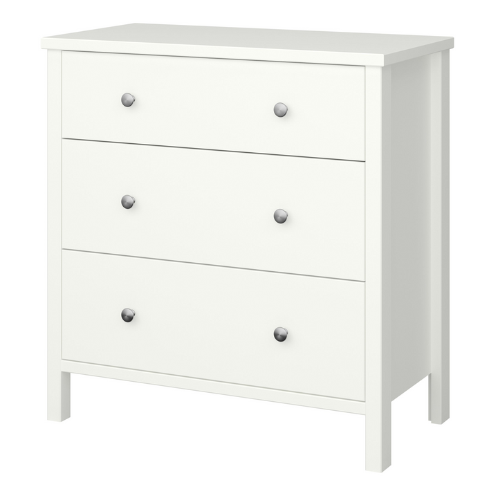 Cramlington 3 Drawer Chest Off White | Chest of Drawers | Drawers 